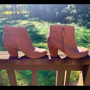 BP Brown Leather Heel Booties